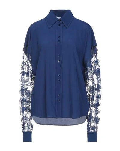 Shop Givenchy Shirts In Blue
