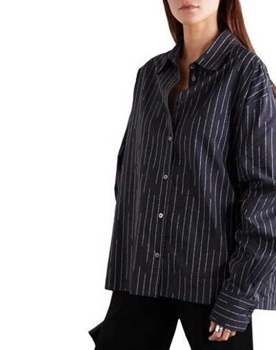 Shop Ben Taverniti Unravel Project Woman Shirt Black Size 6 Cotton