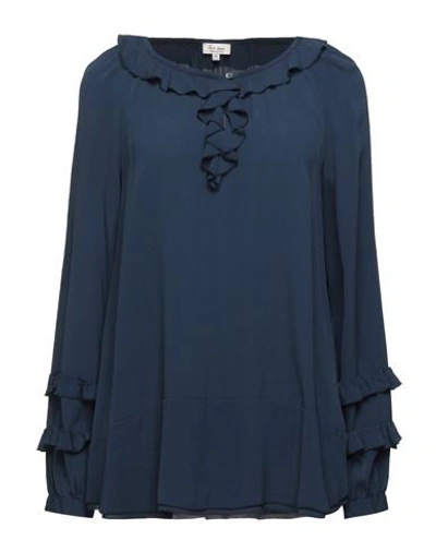 Shop Her Shirt Blouses In Dark Blue