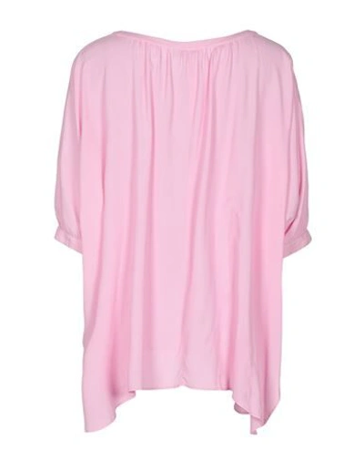 Shop Her Shirt Her Dress Woman Shirt Pink Size S Viscose, Silk