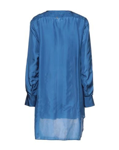 Shop High Woman Shirt Blue Size 12 Silk, Rayon