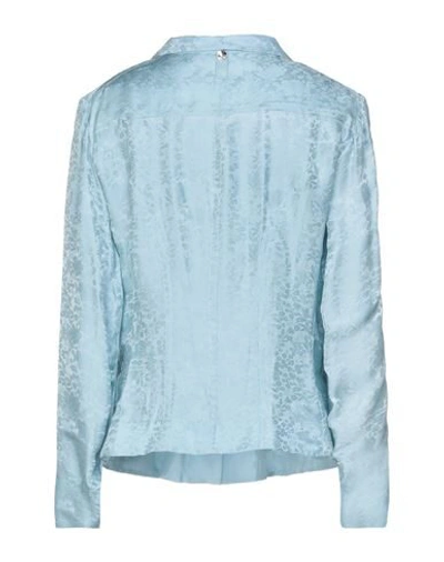 Shop High Woman Shirt Sky Blue Size 12 Rayon, Silk