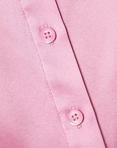 Shop Fleur Du Mal Woman Shirt Pink Size 6 Silk