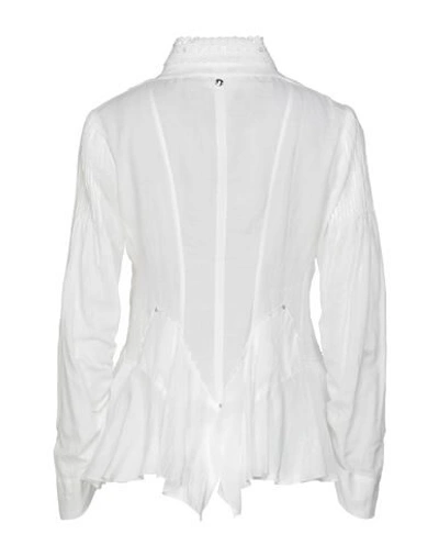 Shop High Woman Suit Jacket White Size 10 Cotton, Ramie
