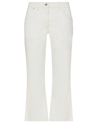 Shop Jw Anderson Jeans In Ivory