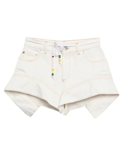Shop Jw Anderson Denim Shorts In White