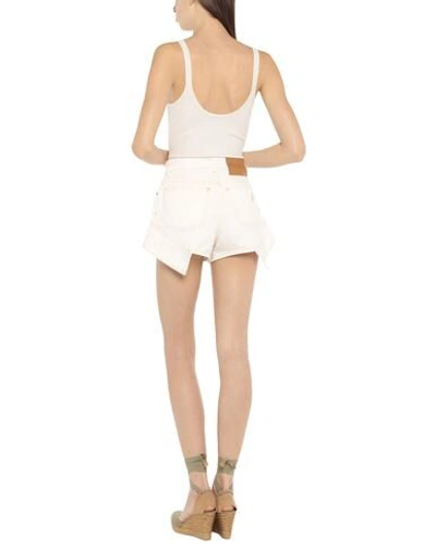 Shop Jw Anderson Denim Shorts In White