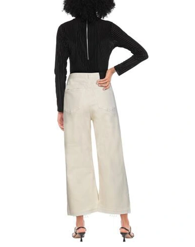 Shop Belstaff Woman Jeans Ivory Size 31 Cotton, Elastomultiester, Elastane In White