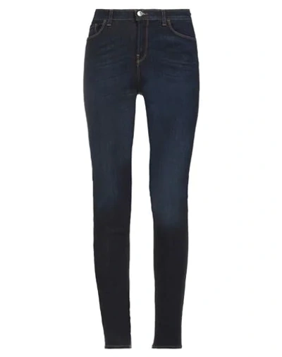 Shop Emporio Armani Woman Denim Pants Blue Size 29 Viscose, Cotton, Lyocell, Polyester, Elastane