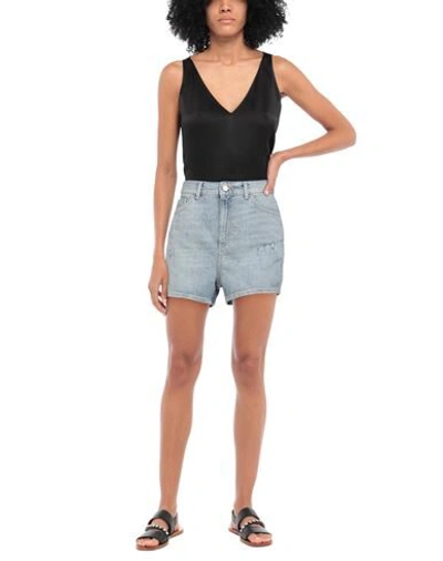 Emporio Armani Denim Shorts In Blue
