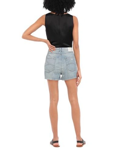 Emporio Armani Denim Shorts In Blue