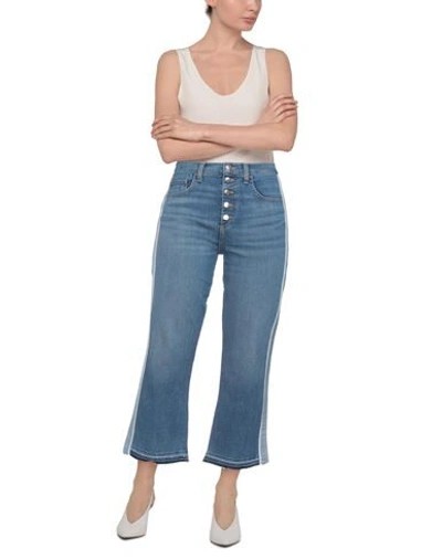 Shop Veronica Beard Woman Jeans Blue Size 27 Cotton, Polyester, Polyurethane