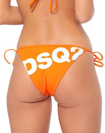 Shop Dsquared2 Bikini Bottoms In Orange