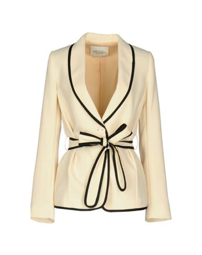 Shop Rue•8isquit Suit Jackets In Ivory