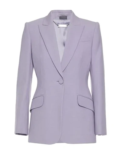 Shop Alexander Mcqueen Suit Jackets In Lilac