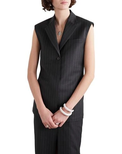 Shop Wright Le Chapelain Woman Blazer Steel Grey Size 6 Wool
