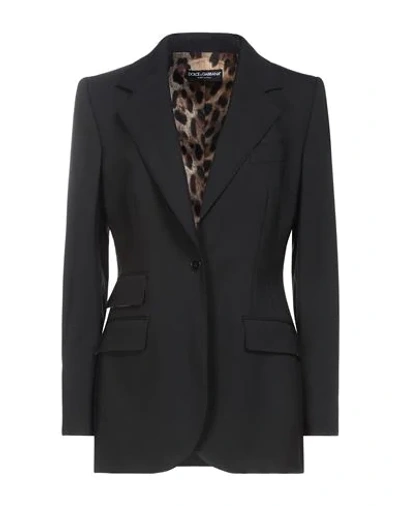 Shop Dolce & Gabbana Suit Jackets In Black