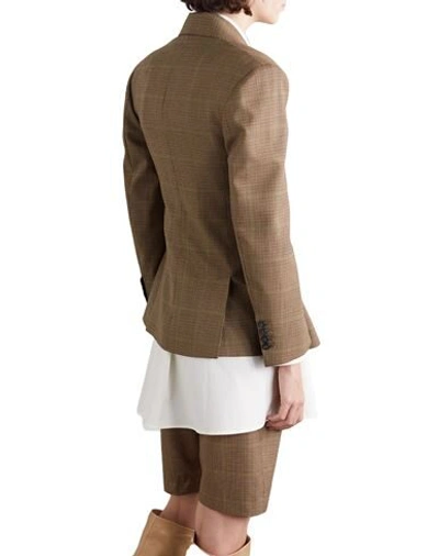 Shop Wright Le Chapelain Woman Blazer Khaki Size 8 Wool In Beige