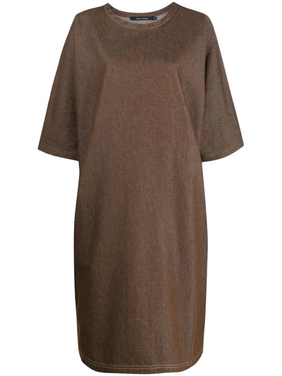 Shop Sofie D'hoore Short-sleeve T-shirt Dress In Brown