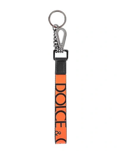 Shop Dolce & Gabbana Key Rings In Orange