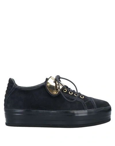 Shop Alberto Guardiani Sneakers In Black