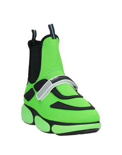 Shop Prada Sneakers In Acid Green
