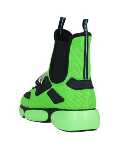 Shop Prada Sneakers In Acid Green