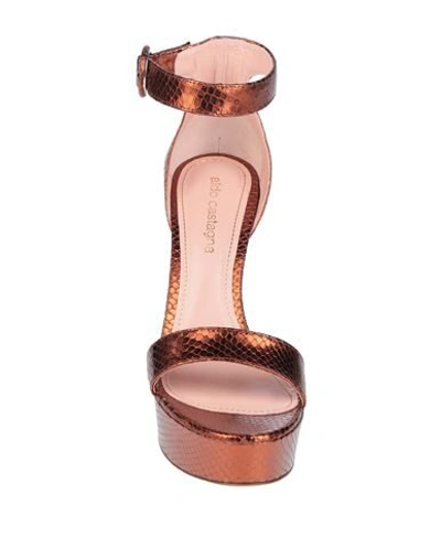 Shop Aldo Castagna Sandals In Copper