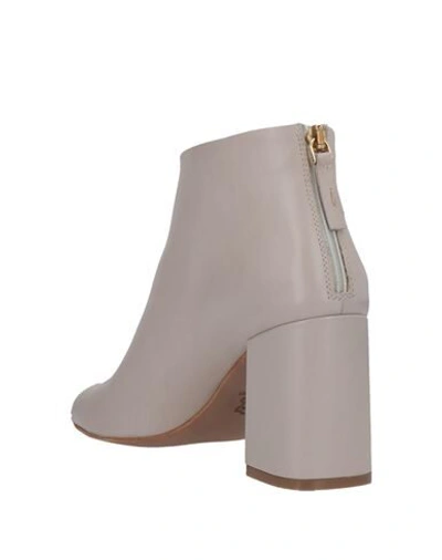 Shop Angelo Bervicato Ankle Boots In Dove Grey