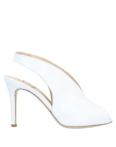 Shop L'arianna Woman Sandals White Size 7 Soft Leather