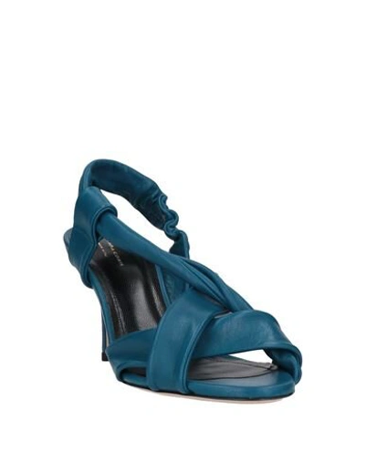 Shop Liviana Conti Woman Sandals Pastel Blue Size 6 Soft Leather