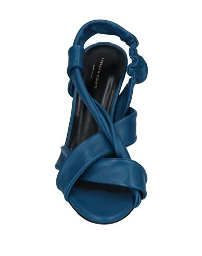 Shop Liviana Conti Woman Sandals Pastel Blue Size 6 Soft Leather
