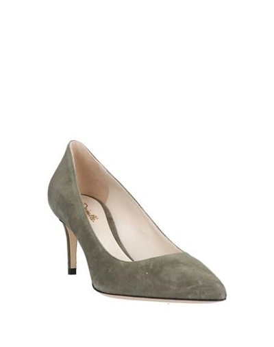 Shop Deimille Pumps In Military Green