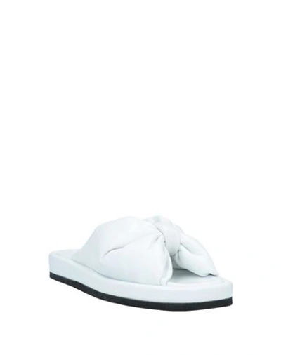 Shop Strategia Woman Sandals White Size 7 Leather