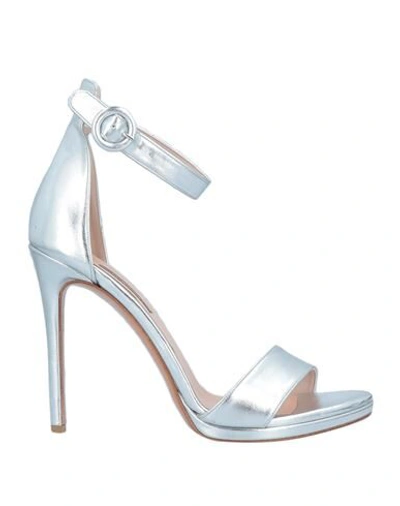 Shop Albano Sandals In Silver