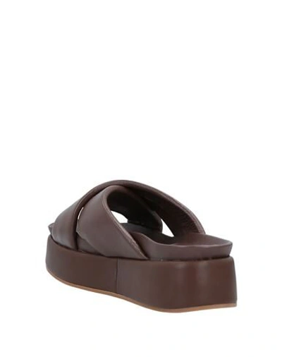 Shop Habille' Italy Habillé Woman Sandals Dark Brown Size 10 Soft Leather