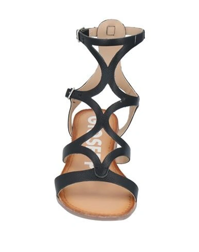 Shop Gioseppo Woman Sandals Black Size 6 Soft Leather