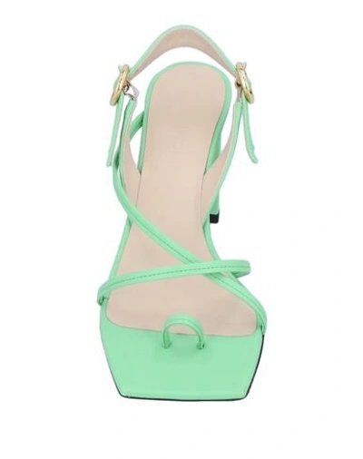 Shop Wandler Toe Strap Sandals In Light Green