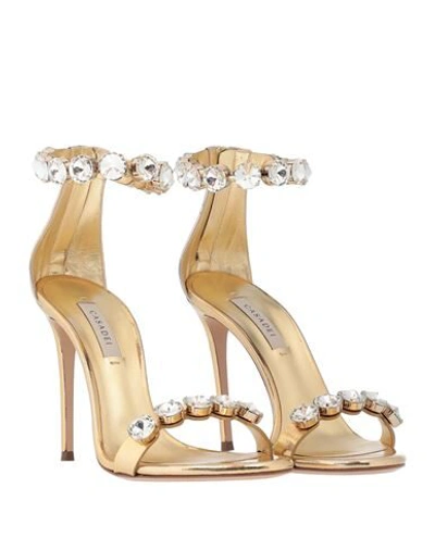 Shop Casadei Sandals In Platinum