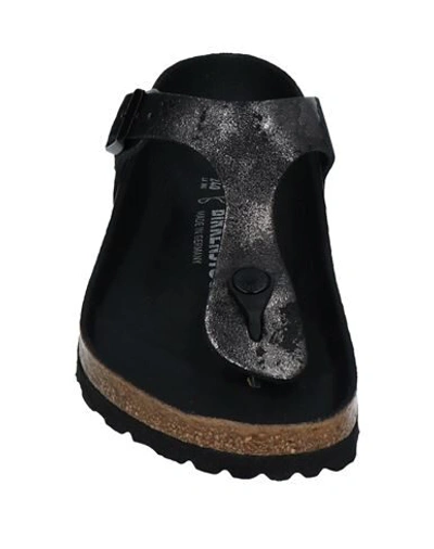 Shop Birkenstock Toe Strap Sandals In Black