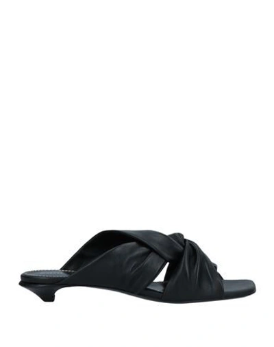 Shop Proenza Schouler Woman Sandals Black Size 7 Soft Leather