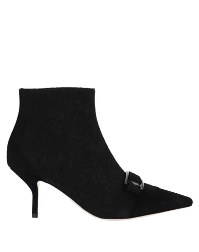 Shop Giorgio Armani Ankle Boots In Black