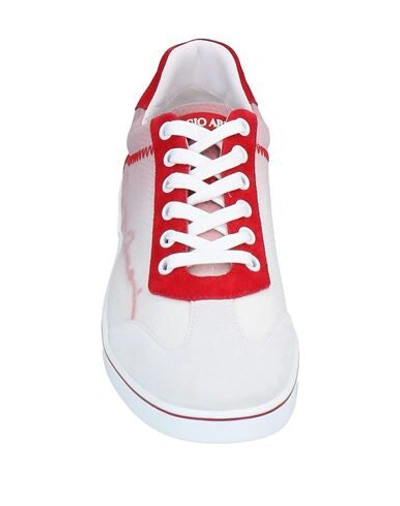 Shop Giorgio Armani Sneakers In Red