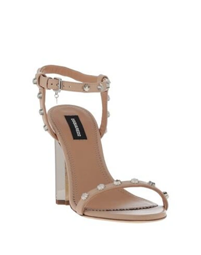 Shop Dsquared2 Sandals In Pale Pink