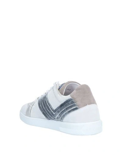 Shop Giorgio Armani Sneakers In Light Grey
