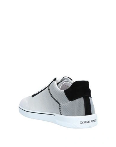 Shop Giorgio Armani Sneakers In Light Grey