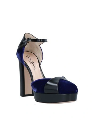 Shop Giorgio Armani Pumps In Bright Blue