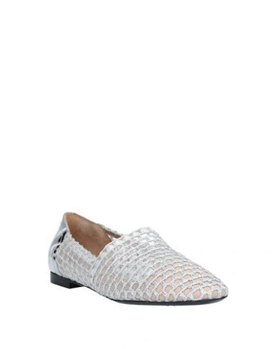 Emporio Armani Ballet Flats In Silver