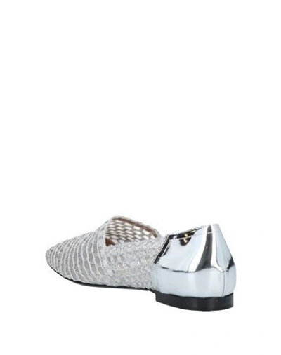 Emporio Armani Ballet Flats In Silver