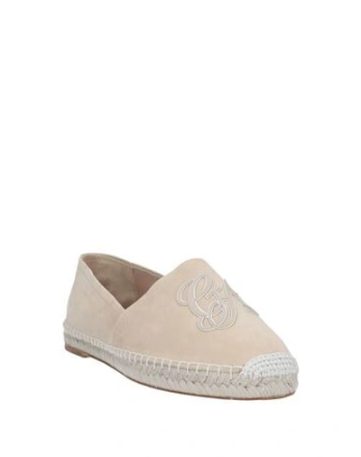 Shop Giorgio Armani Espadrilles In Ivory